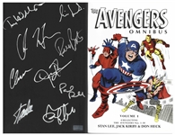 Avengers Creator Stan Lee Signed ''The Avengers Omnibus'' Coffee Table Book -- Also Signed by 8 Members of Superhero Squad Including Chris Hemsworth & Chris Evans